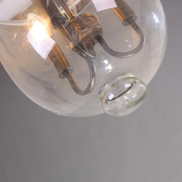Traditional Round Glass 3-Light Chandelier