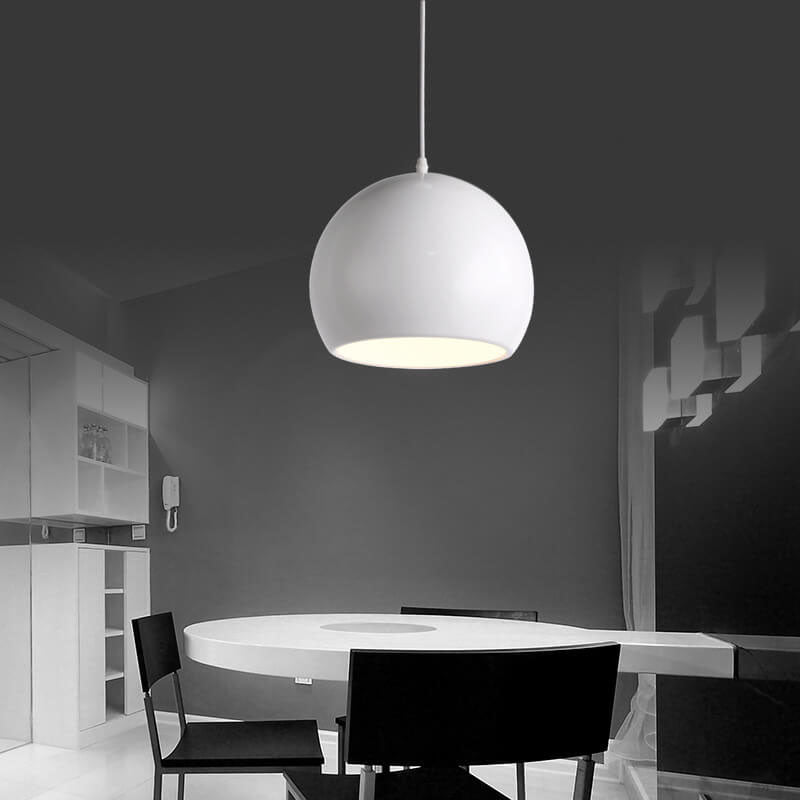 Modern Round Iron Pendant Light