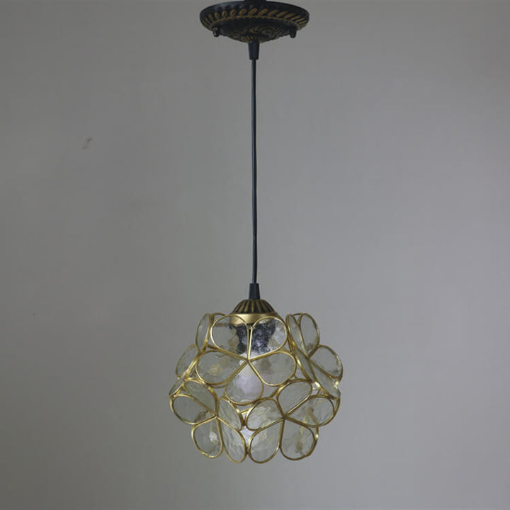 Vintage Glass Pendant Light