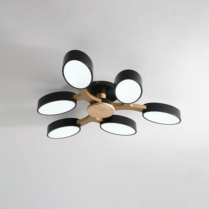 Nordic Branch Wooden LED Flush Mount Ceiling Light