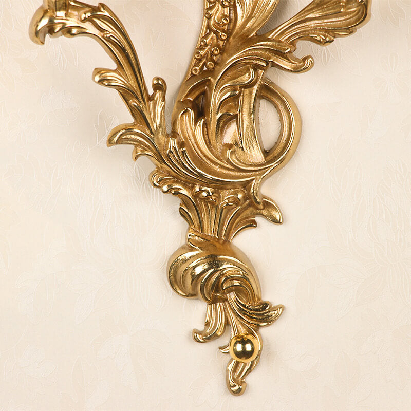 Vintage Brass 3-Light Wall Sconce
