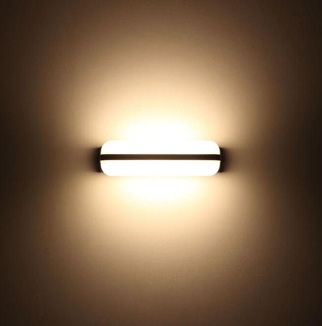 Retro Cylinder 2-Light Waterproof LED Wall Sconce