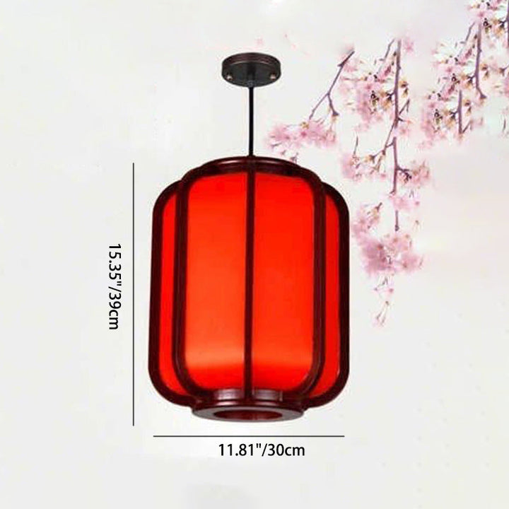 Traditional Lantern Wooden Pendant Light