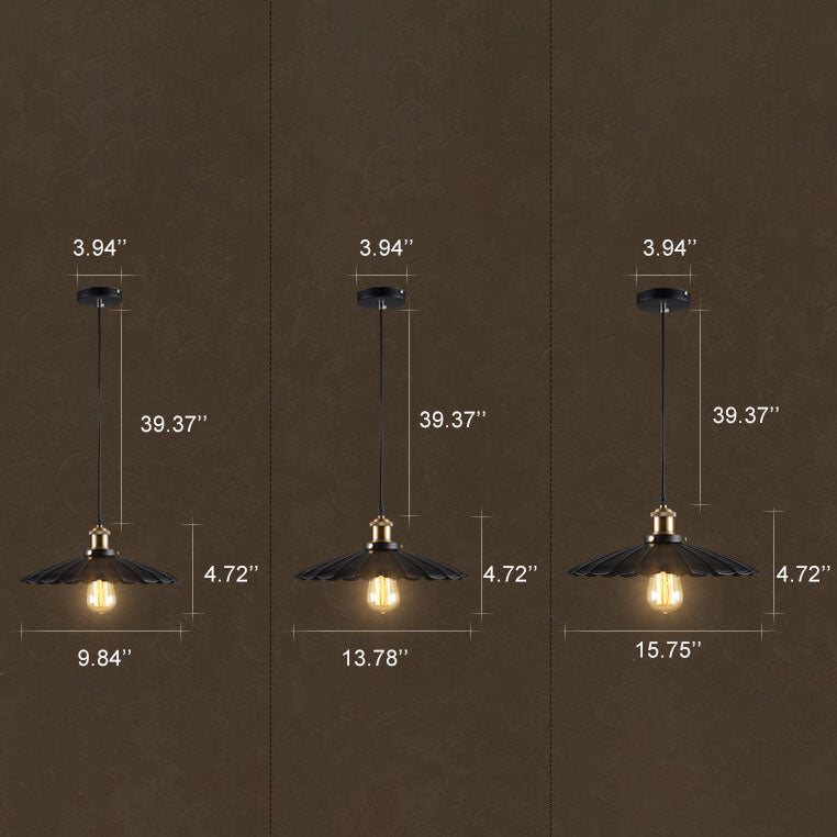 Vintage Industrial Iron Pendant Light