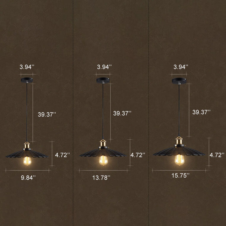 Vintage Industrial Iron Pendant Light