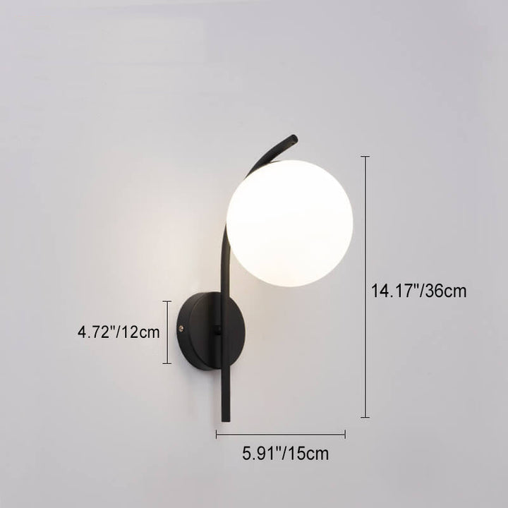 Nordic Globe Glass Wall Sconce