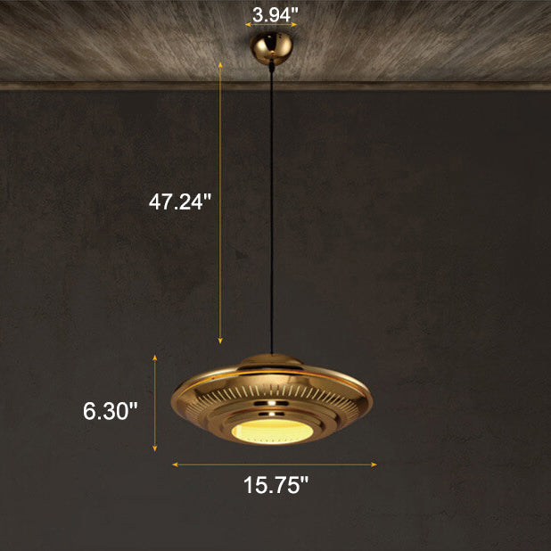 Industrial Iron Pendant Light Vintage