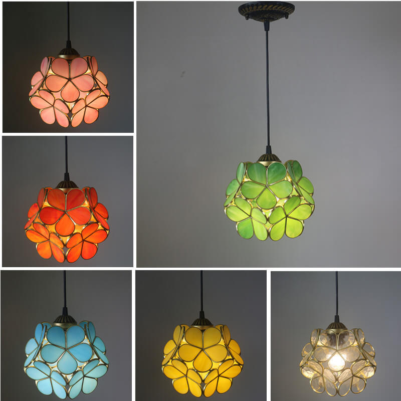 Vintage Glass Pendant Light