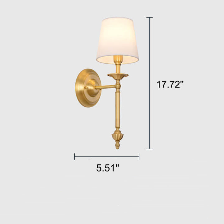Modern Brass 2-Light Wall Sconce