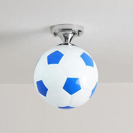 Creative Glass Semi-Flush Ceiling Light