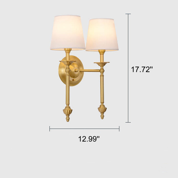 Modern Brass 2-Light Wall Sconce