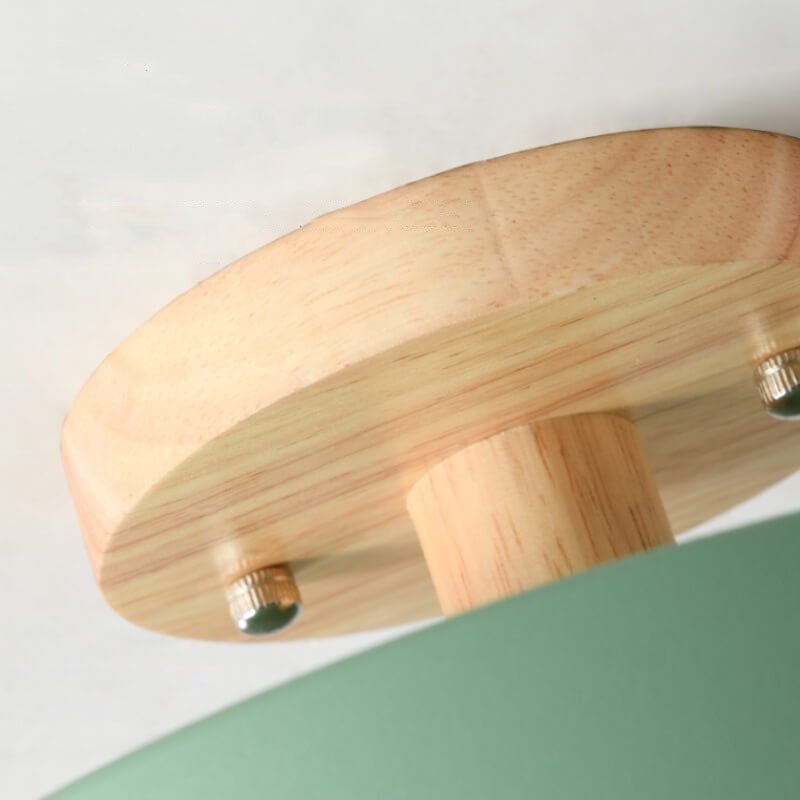 Nordic Round LED Semi-Flush Ceiling Light