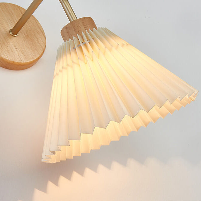 Pleated Minimalist Wall Sconce