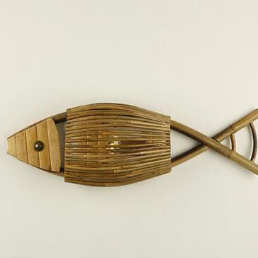 Vintage Bamboo Wall Sconce