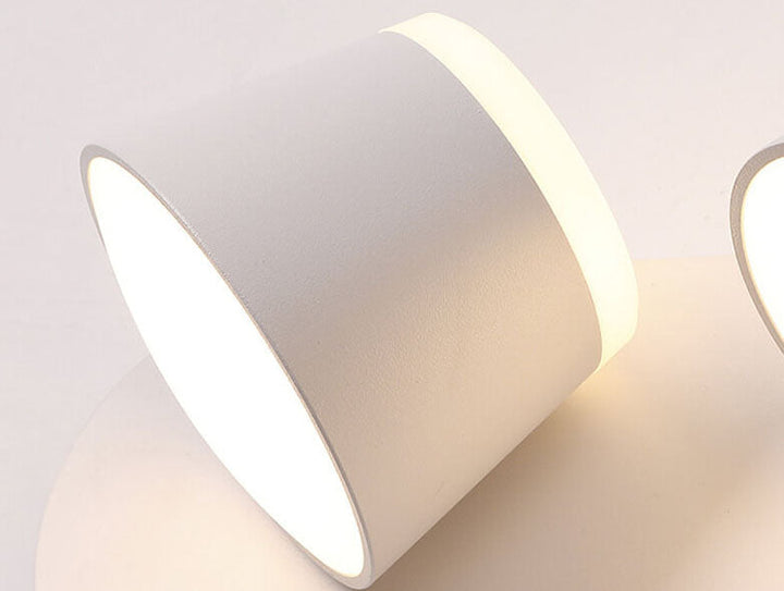 Nordic Cylinder 3-Light Rotatable LED Wall Sconce