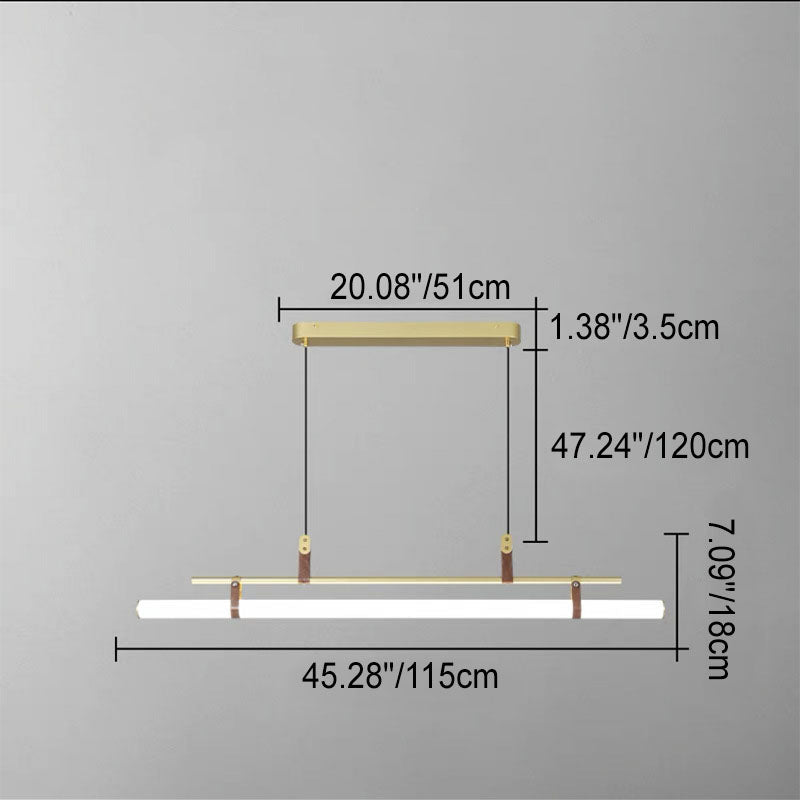 Minimalist Leather LED Chandelier