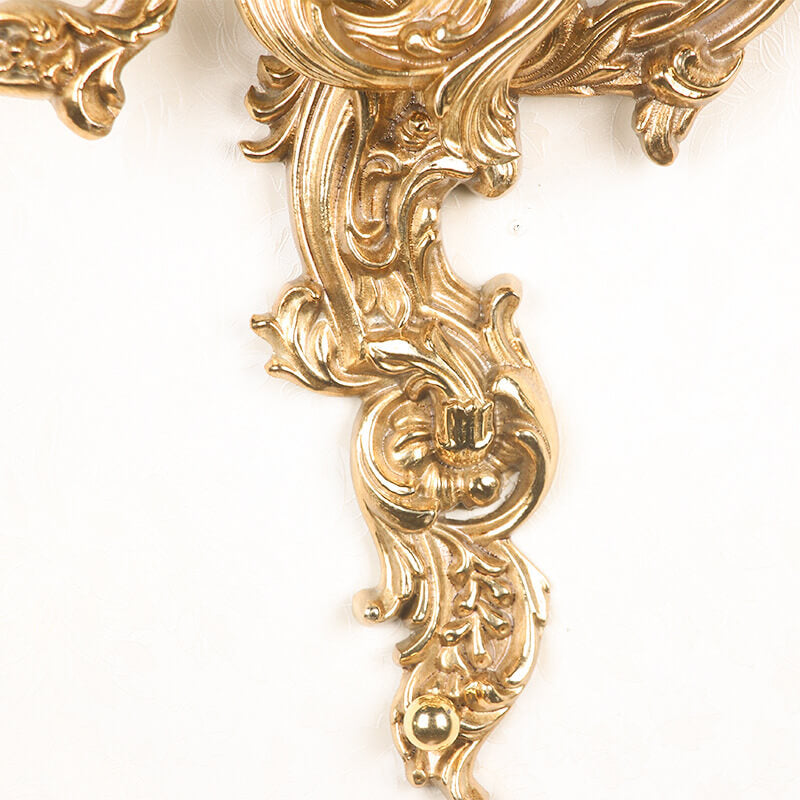 Vintage Brass 3-Light Wall Sconce