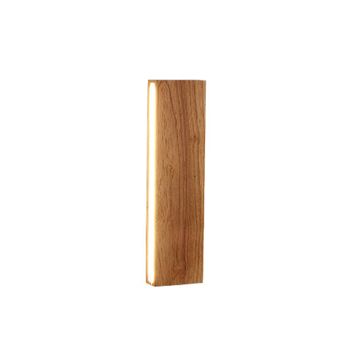 Strip Simple Solid Wood LED Wall Sconce