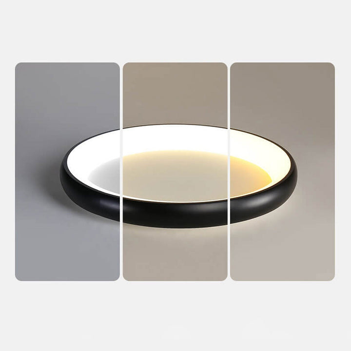 Minimalist Round Aluminum LED Flush Mount Ceiling Light 5