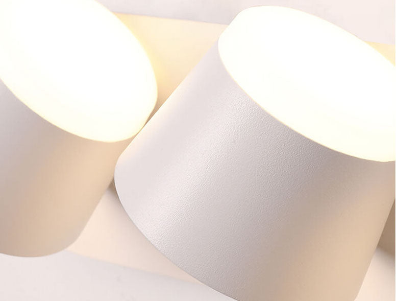 Nordic Cylinder 3-Light Rotatable LED Wall Sconce