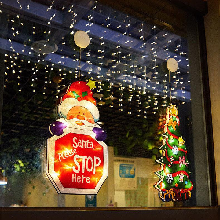 Christmas Window Suction Light Decor