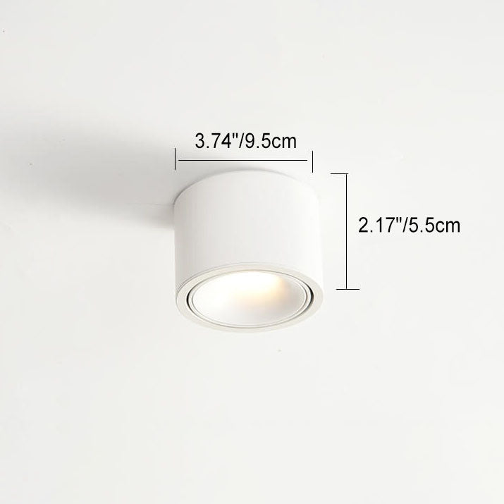 Minimalist Round Aluminum LED Flush Mount Ceiling Light