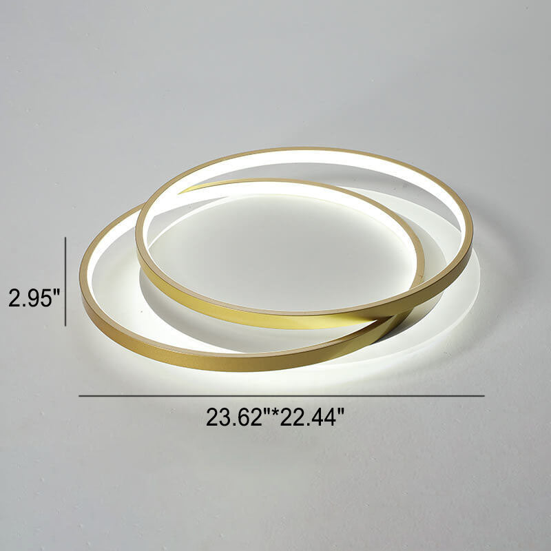 Nordic Aluminum LED Flush Mount Ceiling Light