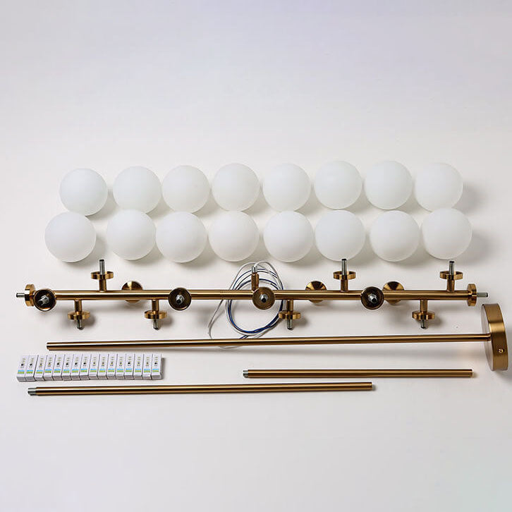 Modern Glass 16-Light Chandelier