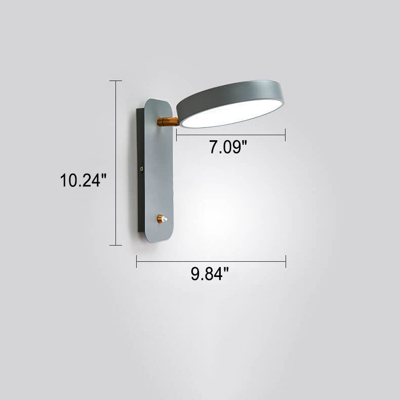 Nordic Round Rotatable LED Reading Wall Light
