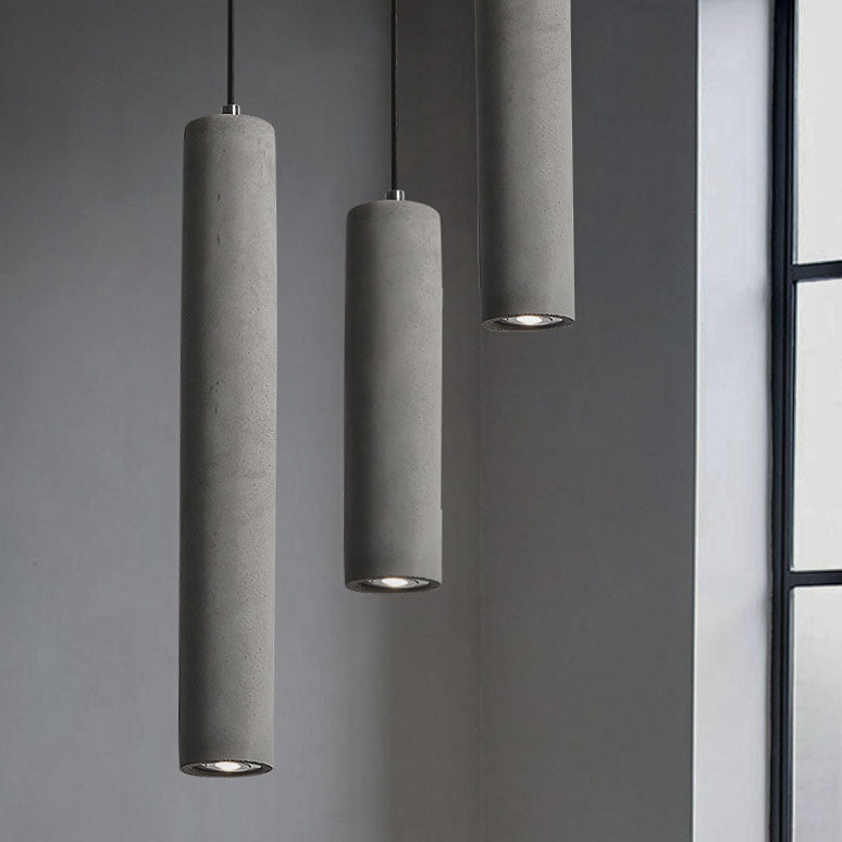 Contemporary Cylindrical Pendant Light
