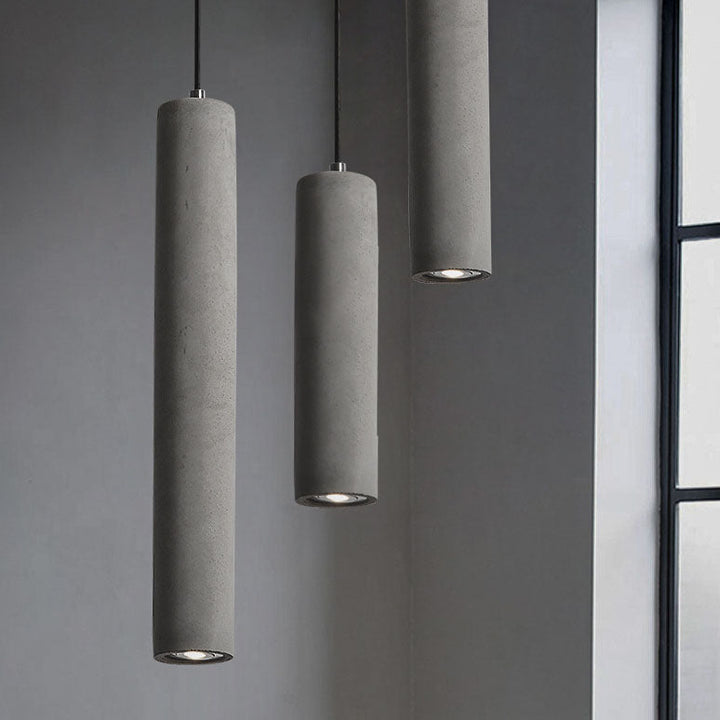 Contemporary Cylindrical Pendant Light