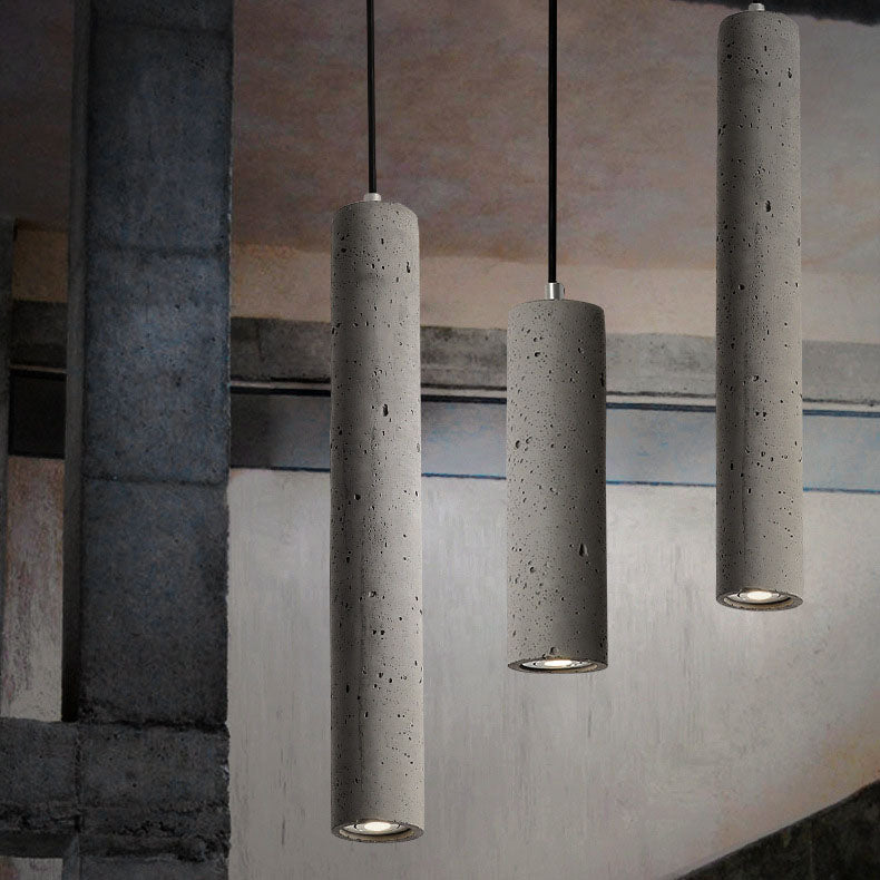 Contemporary Cylindrical Pendant Light