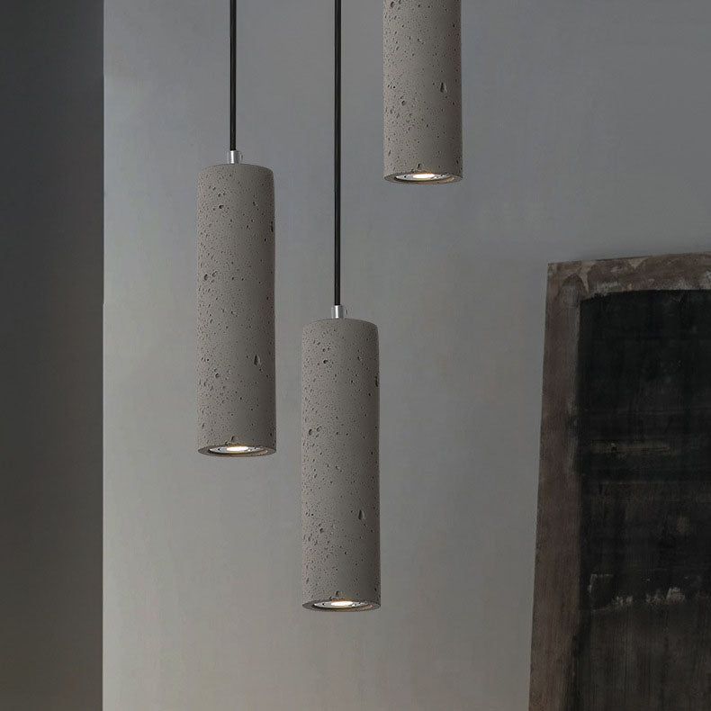 Contemporary Cylindrical Pendant Light