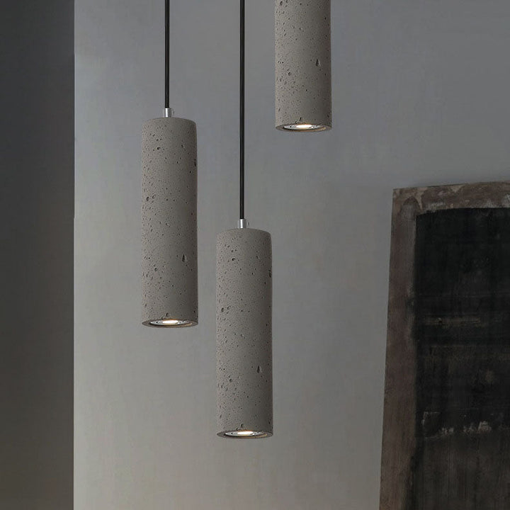 Contemporary Cylindrical Pendant Light