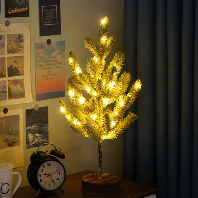 Cedar Needle Christmas Tree Table Lamp