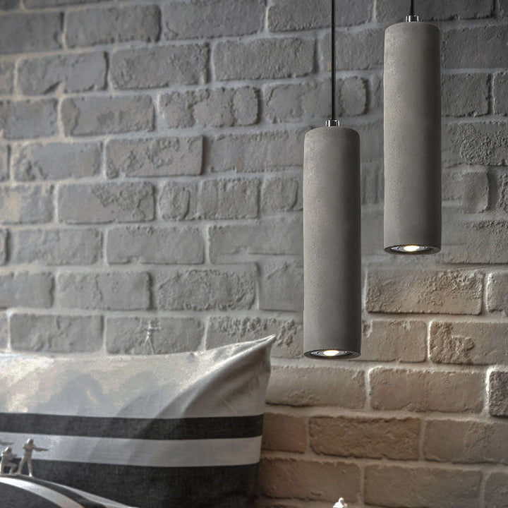 Contemporary Cylindrical Pendant Light