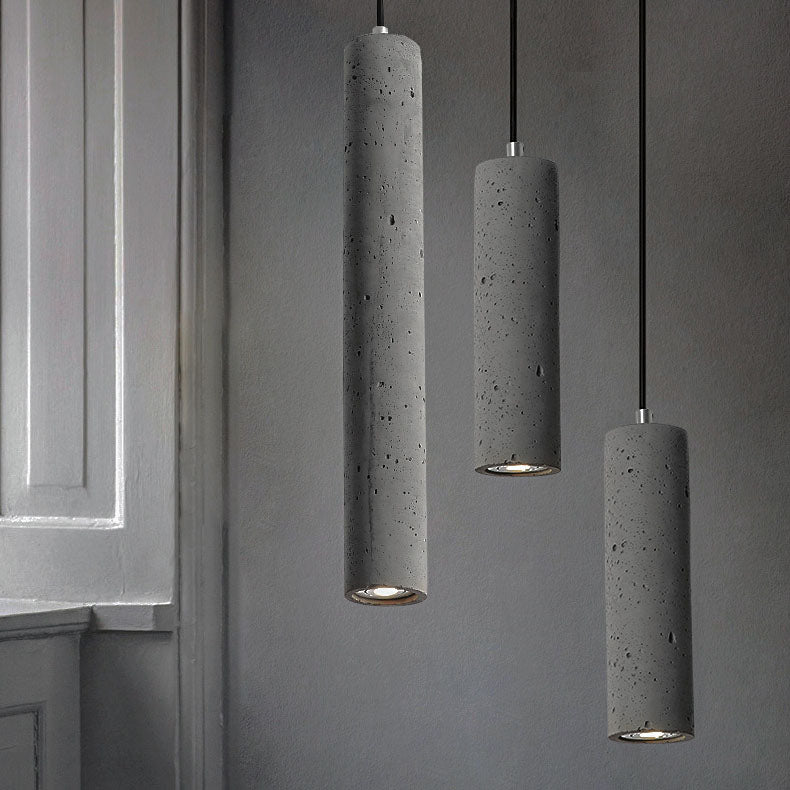 Contemporary Cylindrical Pendant Light