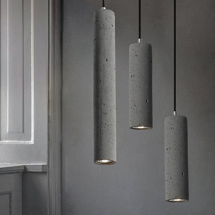 Contemporary Cylindrical Pendant Light