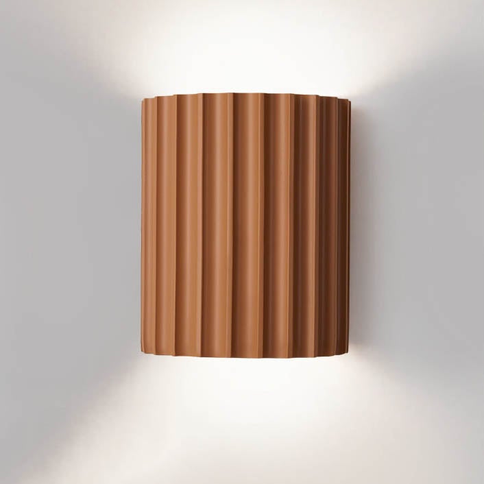 Cylinder Resin Wall Sconce