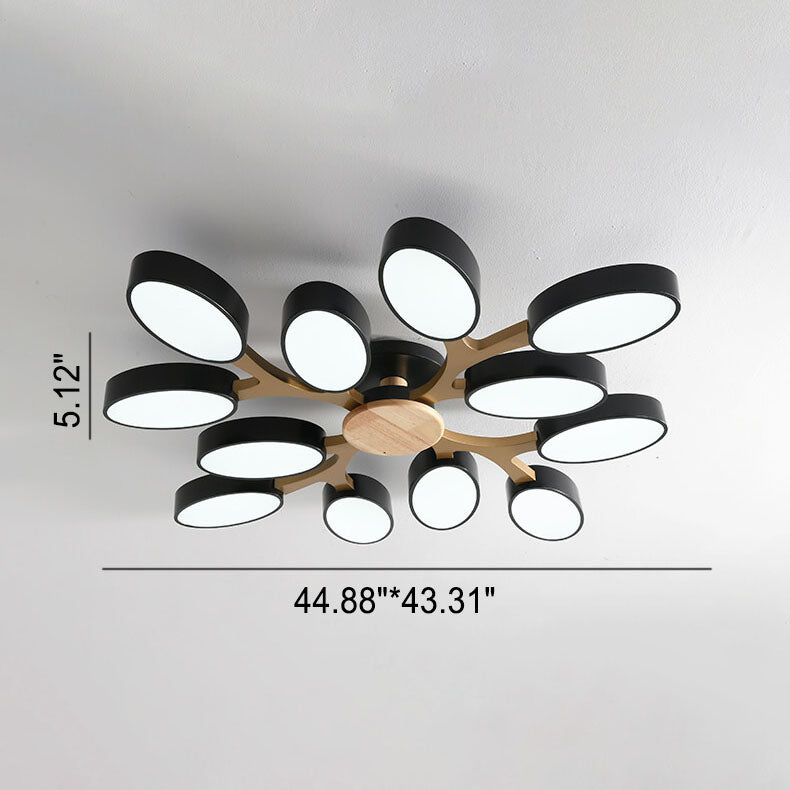 Nordic Branch Wooden LED Flush Mount Ceiling Light