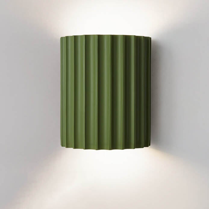 Cylinder Resin Wall Sconce