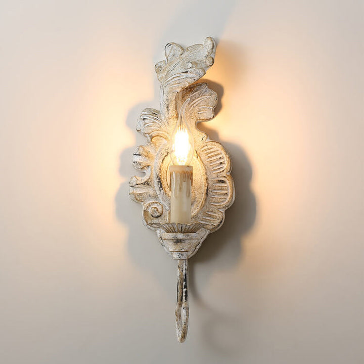 Candelabra Vintage Resin Wall Sconce