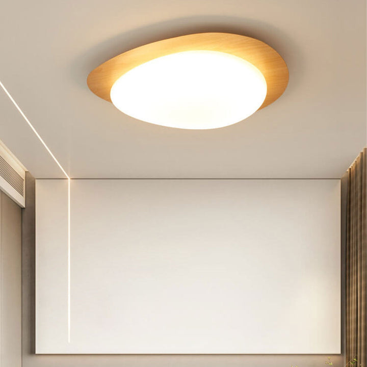 Nordic Wood LED Flush Mount Ceiling Light