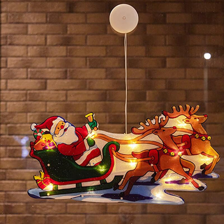 Christmas Window Suction Light Decor
