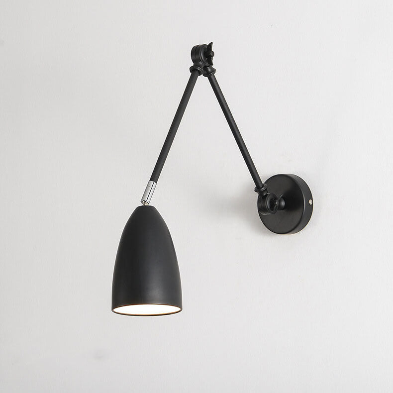 Industrial Iron Swing Arm Wall Sconce