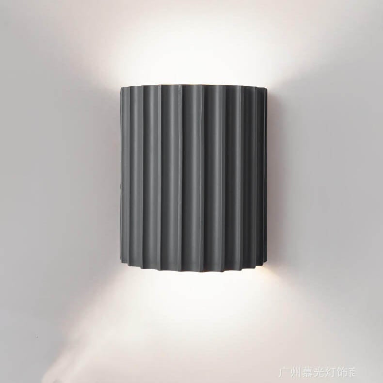 Cylinder Resin Wall Sconce