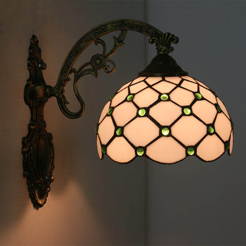 European Round Glass Wall Sconce
