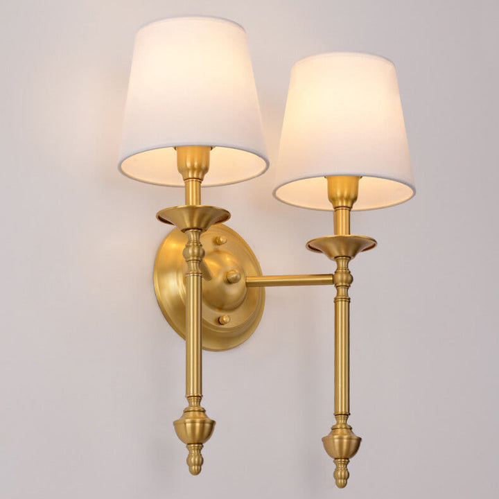 Modern Brass 2-Light Wall Sconce