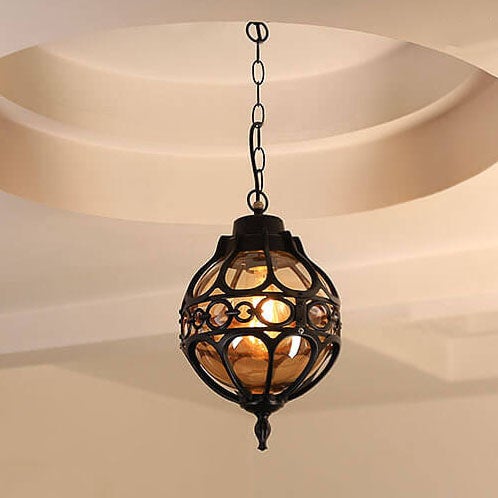 Industrial Globe Waterproof Pendant Light