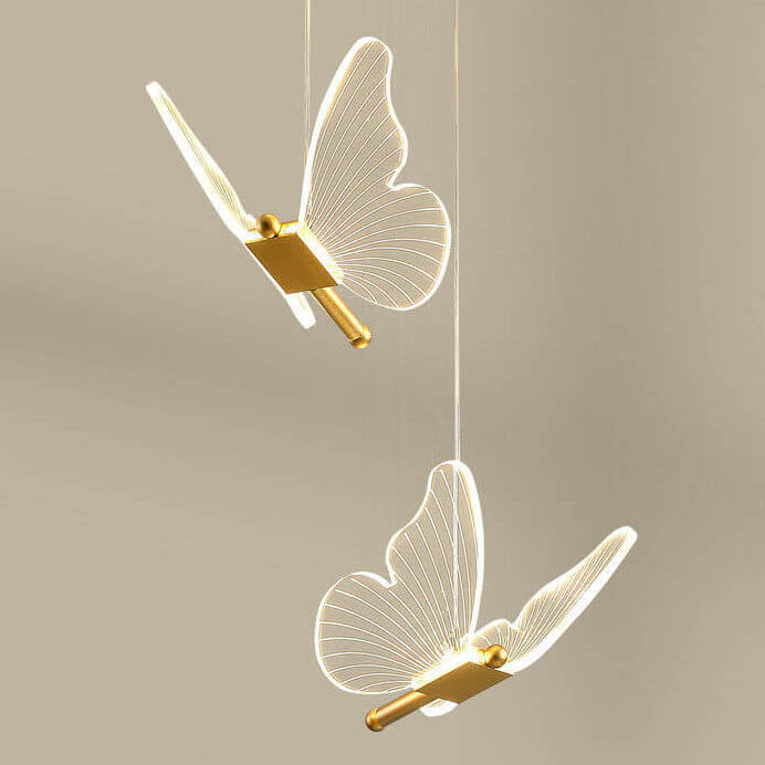 Minimalist Butterfly Acrylic LED Pendant Light
